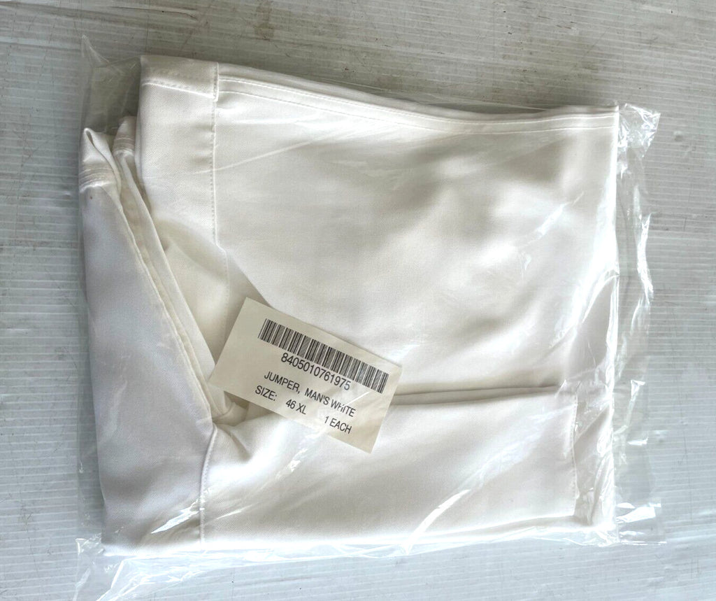 NEW GENUINE US NAVY SERVICE DRESS WHITE JUMPER MIDDY BLOUSE UNIFORM TOP (46 XL)