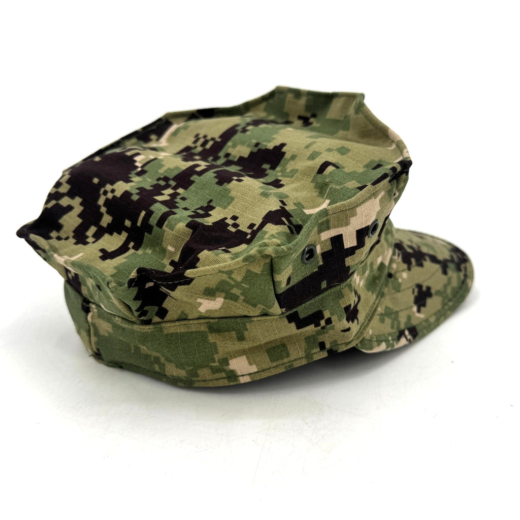 US Navy NWU Type III AOR2 Woodland Camo Hat Utility 8 Point Cap Cover ACE 6-3/8