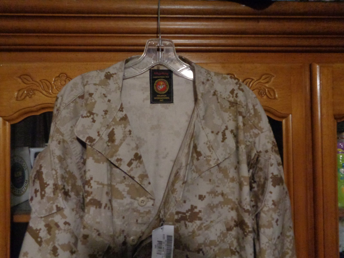 USMC MARPAT SHIRT DESERT TAN MARSOC XX LARGE X LONG NEW WITH TAG XXL XLONG  RARE