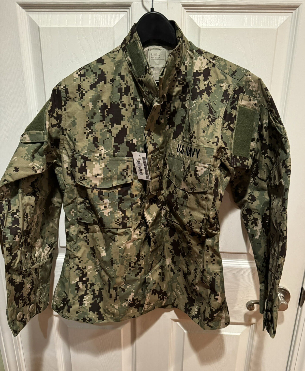 NEW US NAVY NWU TYPE III AOR2 BLOUSE SHIRT TOP SIZE 32 X-SHORT WOODLAND Uniform