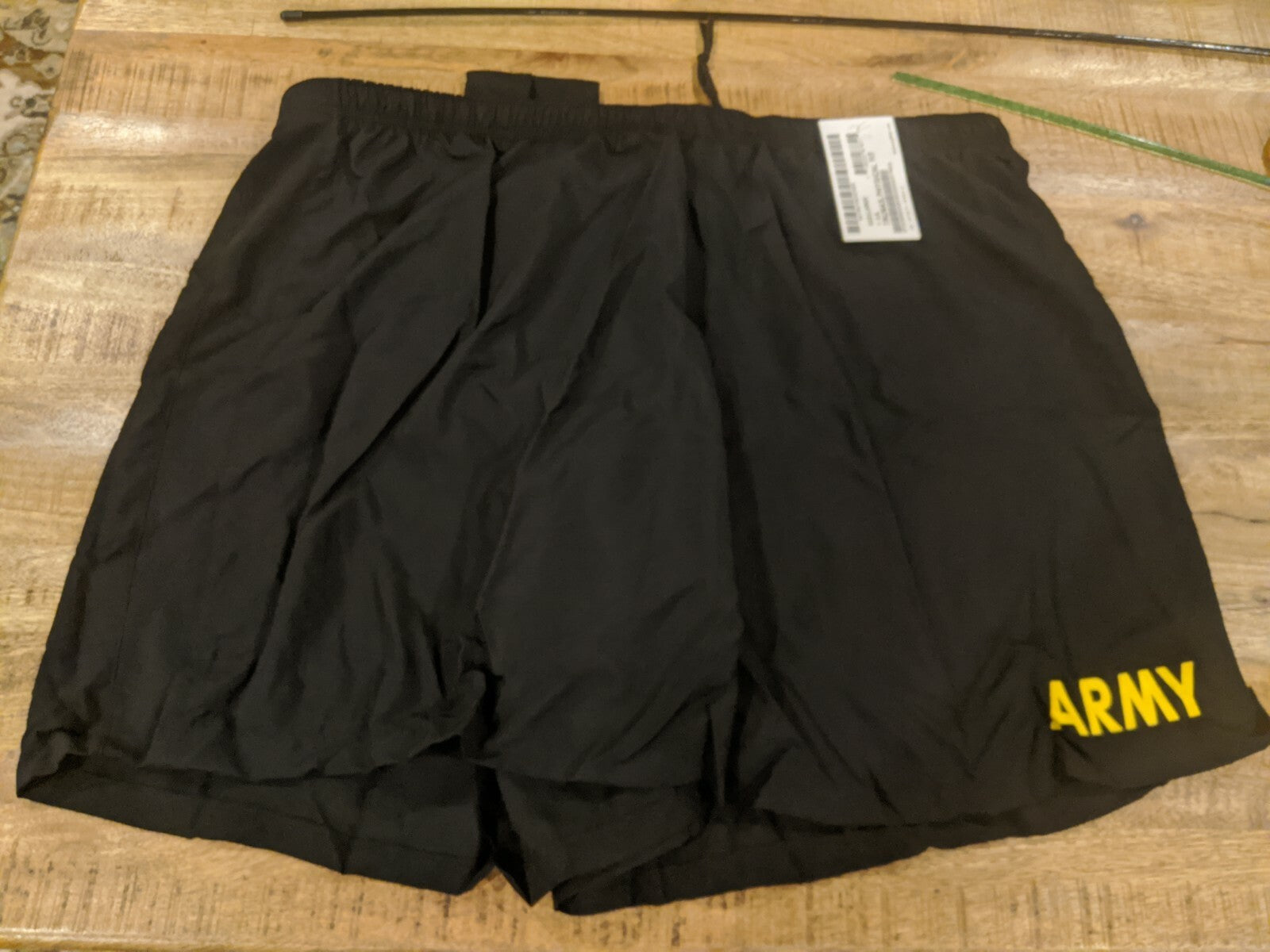 US Army PT Physical Fitness Shorts/Pants Black Yellow/Gold APFU XXXL 3XL