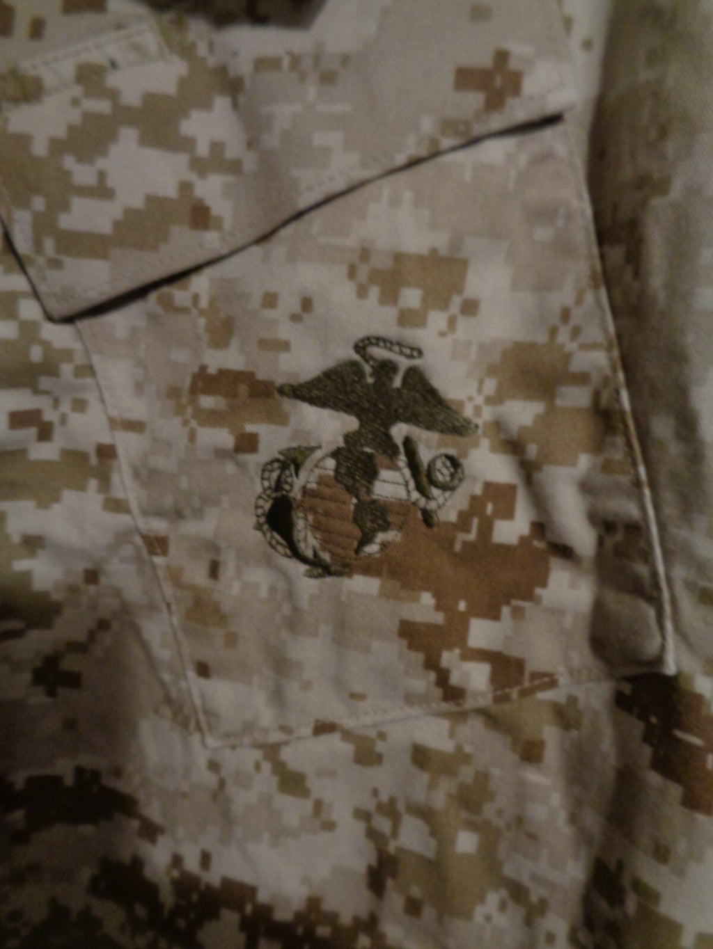 USMC MARPAT SHIRT DESERT TAN MARSOC XX LARGE X LONG NEW WITH TAG XXL XLONG  RARE