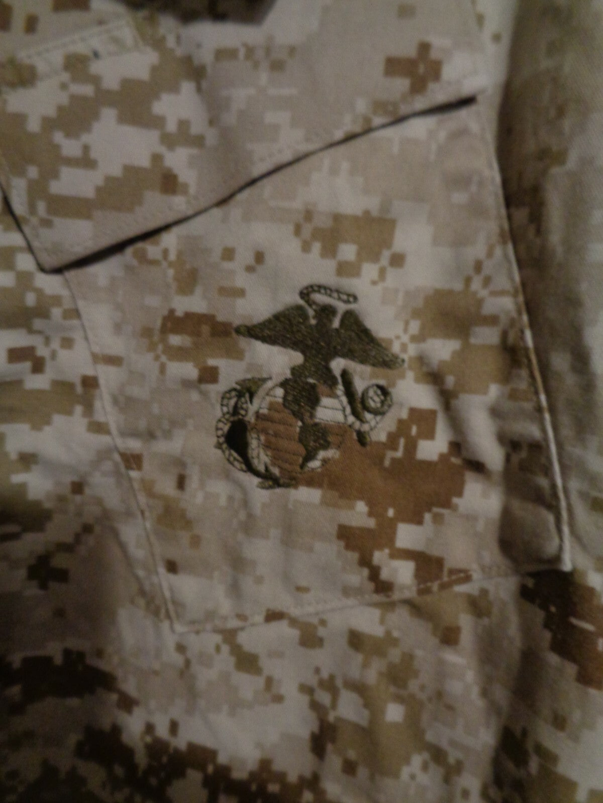USMC MARPAT SHIRT DESERT TAN MARSOC XX LARGE X LONG NEW WITH TAG XXL XLONG  RARE