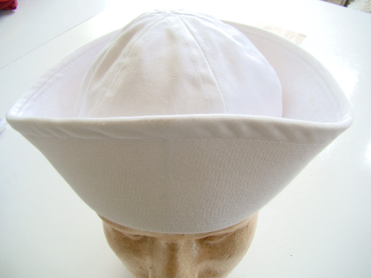 US NAVY USN ALL RANKS RATES ENLISTED & P/O DRESS WHITES & BLUES DIXIE CUP SIZE 8