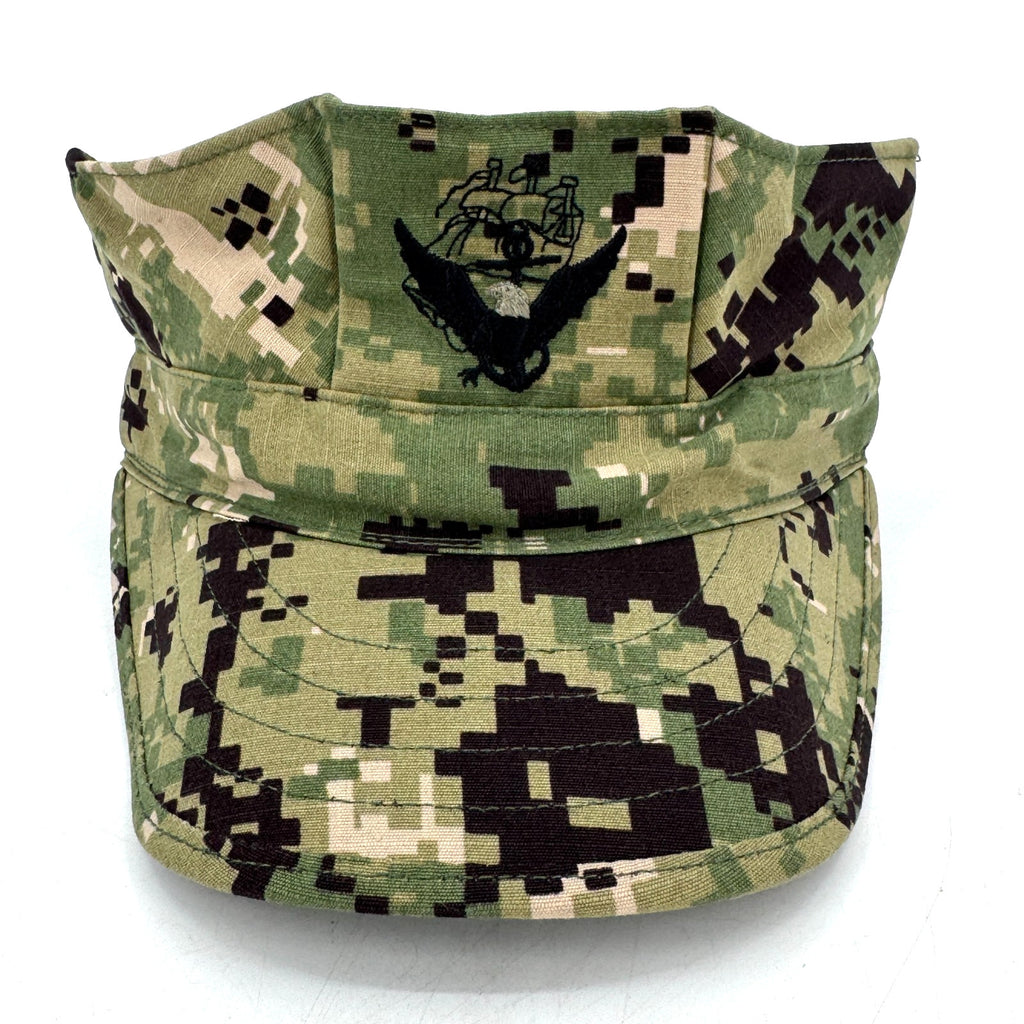US Navy NWU Type III AOR2 Woodland Camo Hat Utility 8 Point Cap Cover ACE 6-3/8