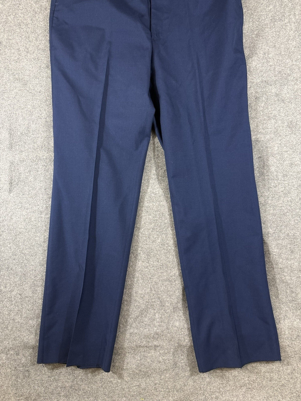 USAF Air Force Service Dress Pants Men 40 Unhemmed Blue Wool Blend Unhemmed NWOT