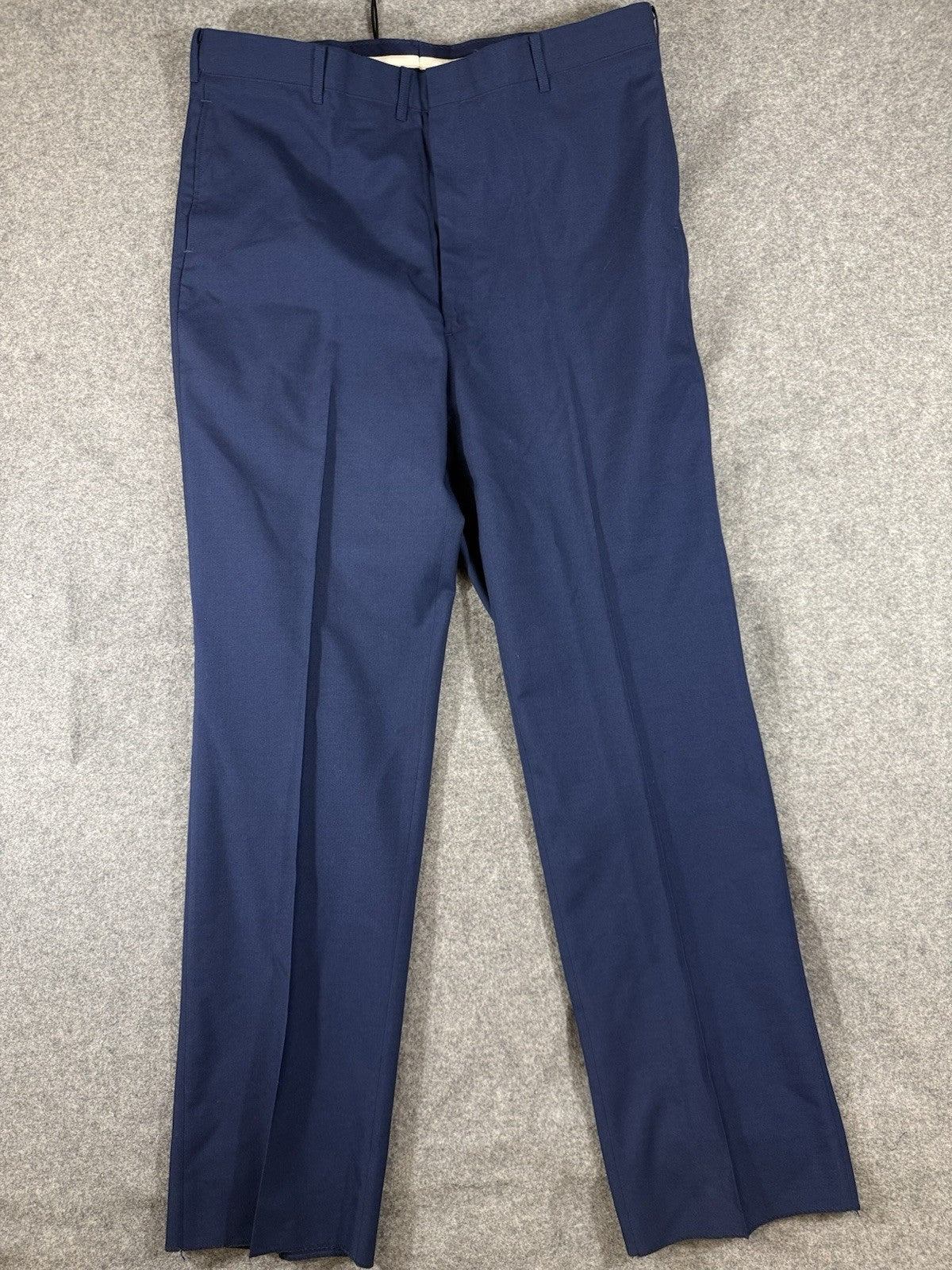 USAF Air Force Service Dress Pants Men 40 Unhemmed Blue Wool Blend Unhemmed NWOT