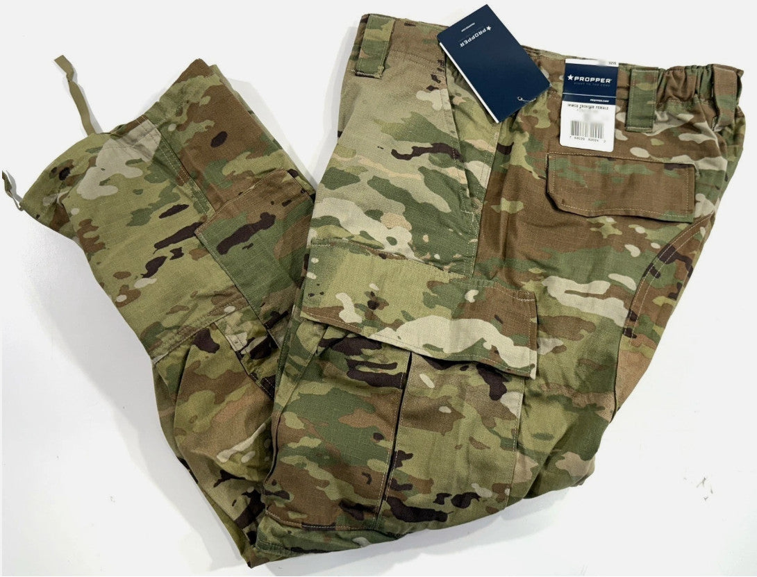 NWT 25x28 PROPPER WOMENS IHWCU HOT WEATHER UNIFORM TROUSER PANTS F5920 OCP CAMO