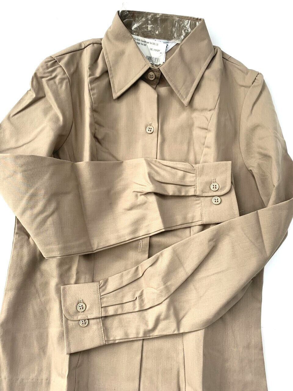 Women’s CaliFashions 555E AGSU Military Uniform OverBlouse Tan U.S. Army Shirt