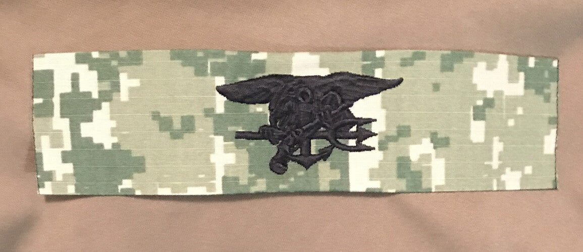US Navy Special Warfare Badge Sew-On NWU Type III SEAL Trident USN