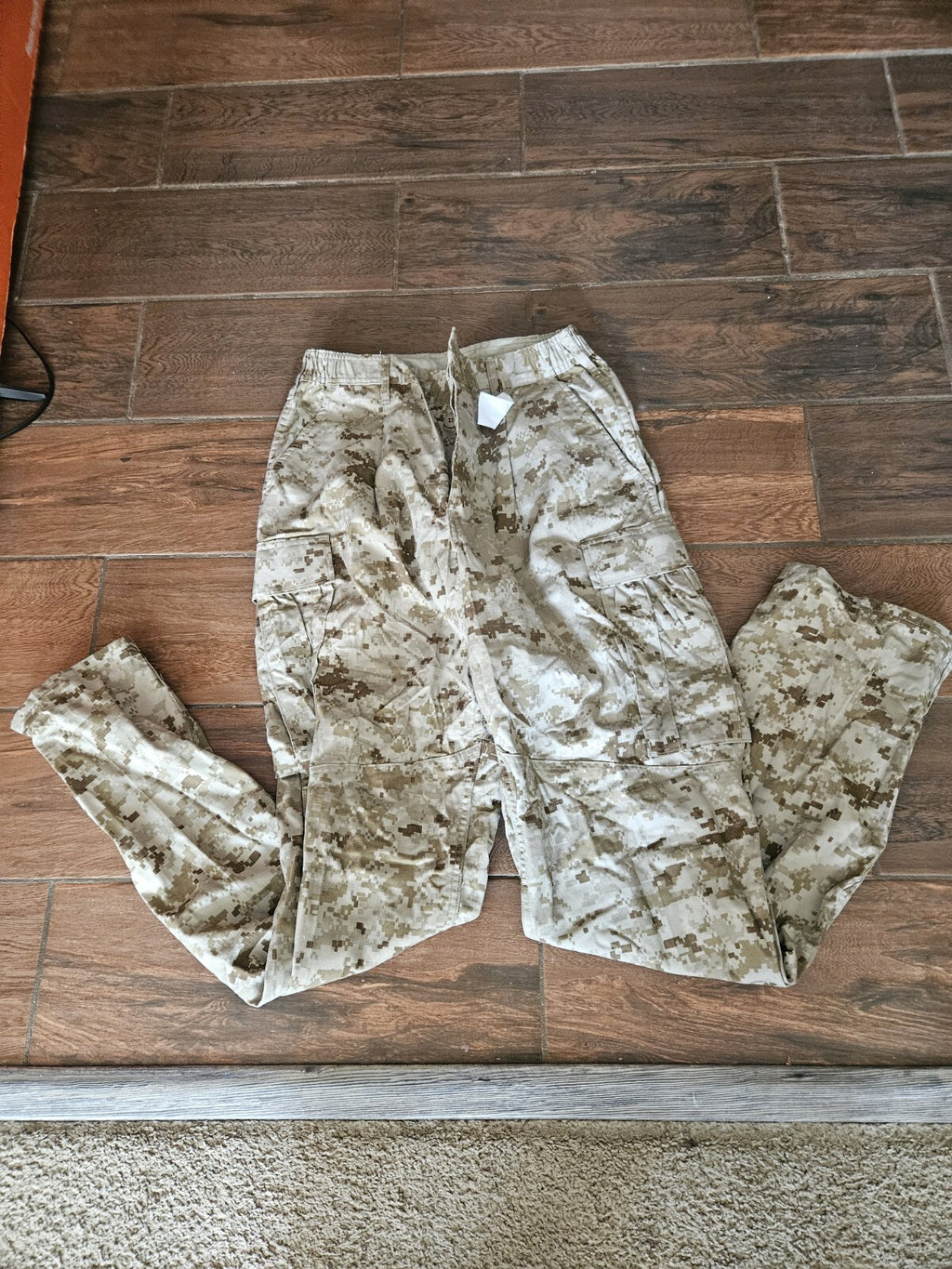 USMC Military Trousers Desert Marpat Camo Pants Issued New Medium Long