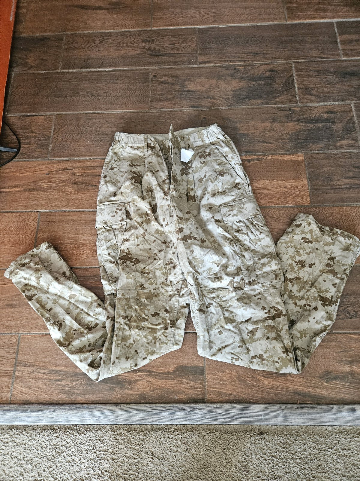 USMC Military Trousers Desert Marpat Camo Pants Issued New Medium Long