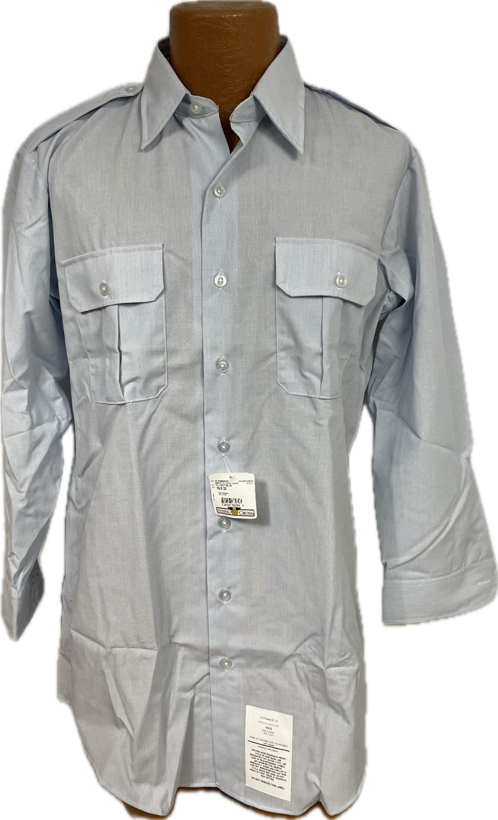 New Men's Dress Blue Shirt COAST GUARD Style 16 x 32