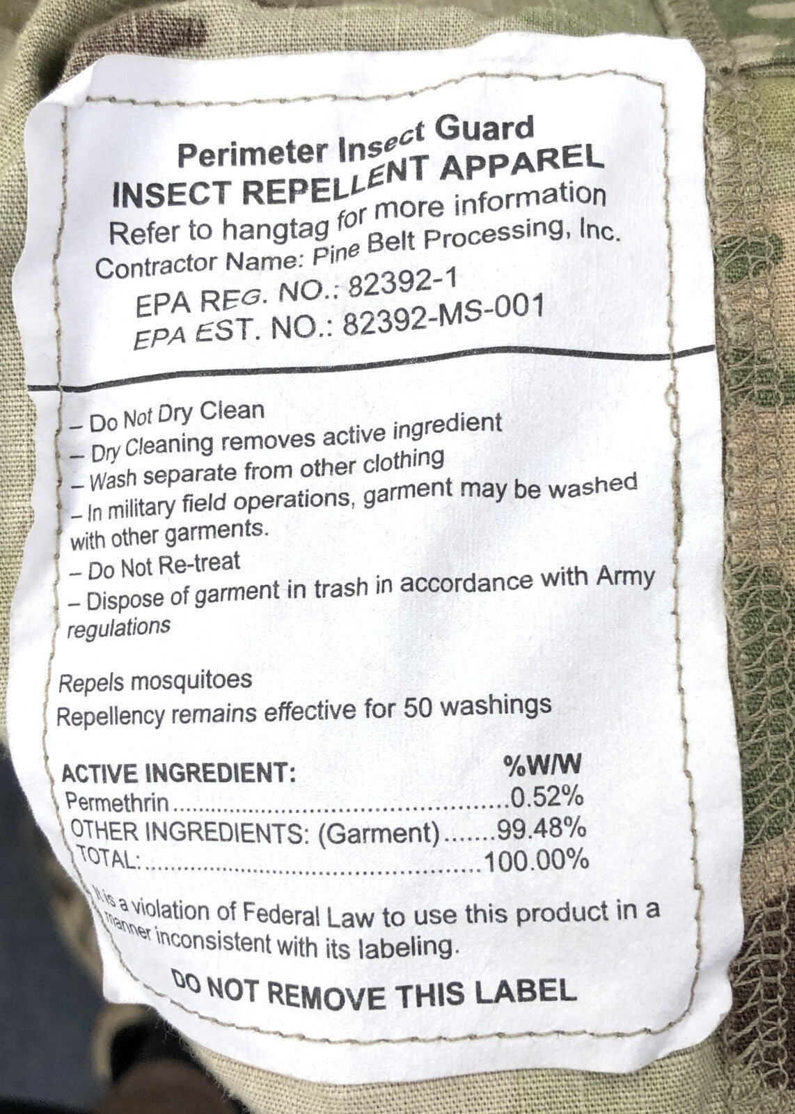 USGI IHWCU Army Hot Weather Uniform Combat Jacket Large Long Size NWT New