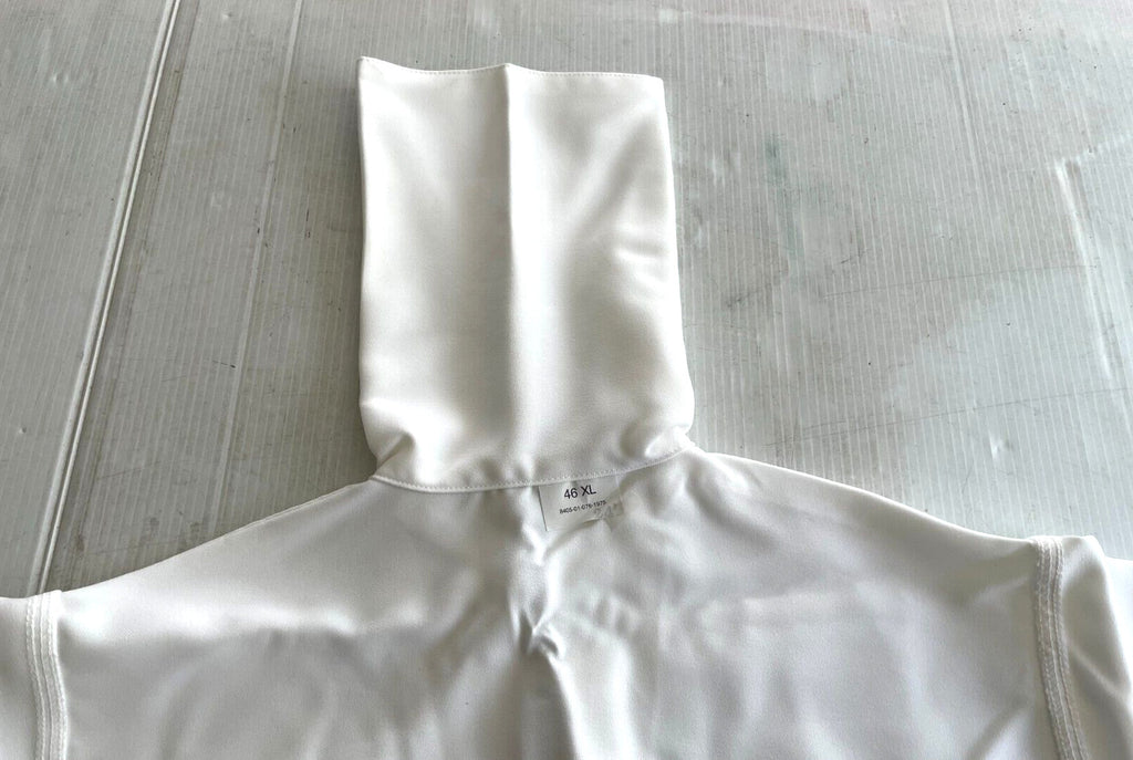 NEW GENUINE US NAVY SERVICE DRESS WHITE JUMPER MIDDY BLOUSE UNIFORM TOP (46 XL)