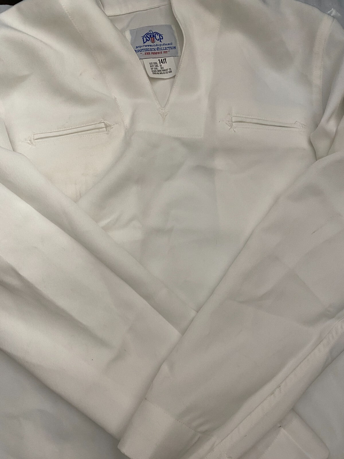 US NAVY ENLISTED WOMEN'S WHITE DRESS JUMPER(White Dress) 12JT