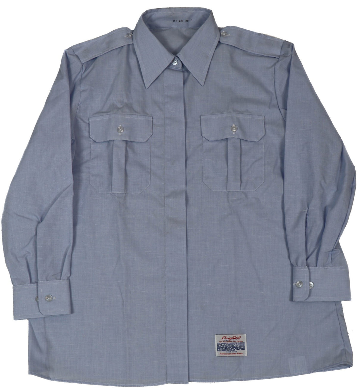 16.5x44x32/33 - Women's US Coast Guard Dress Blue Long Sleeve Shirt Female USCG