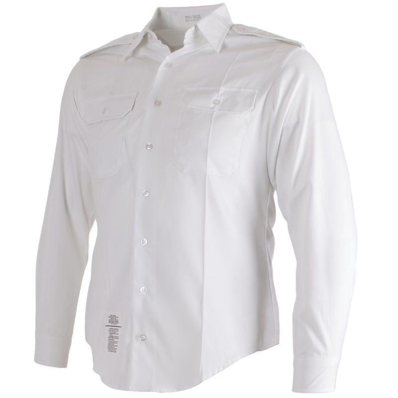 US Army ASU White Dress Long Sleeve Uniform Shirt 16- 32/33-C  Long Sleeve Large
