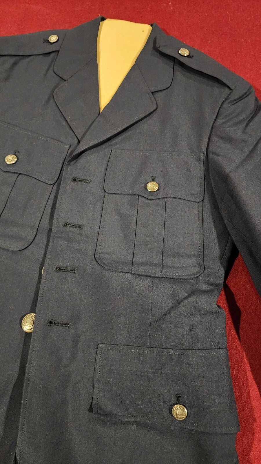 35S Uniform US COAT SERVICE DRESS BLUE US MILITARY AIR FORCE w/ Size L pants NEW