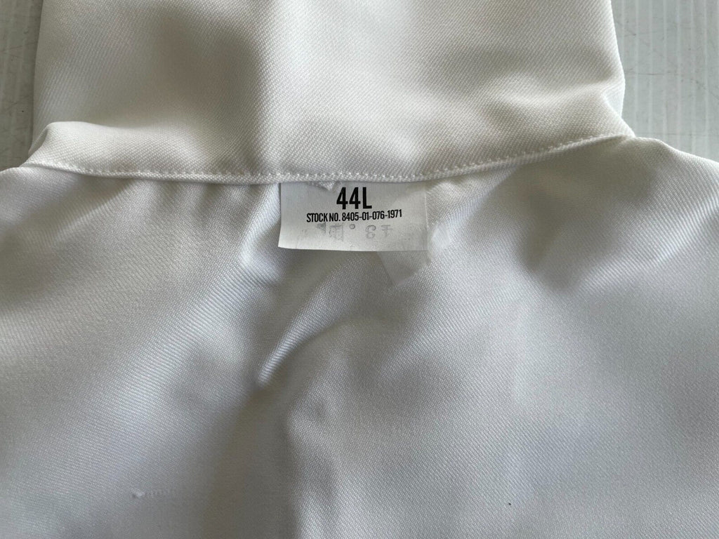 NEW GENUINE US NAVY SERVICE DRESS WHITE JUMPER MIDDY BLOUSE UNIFORM TOP  (44 L)