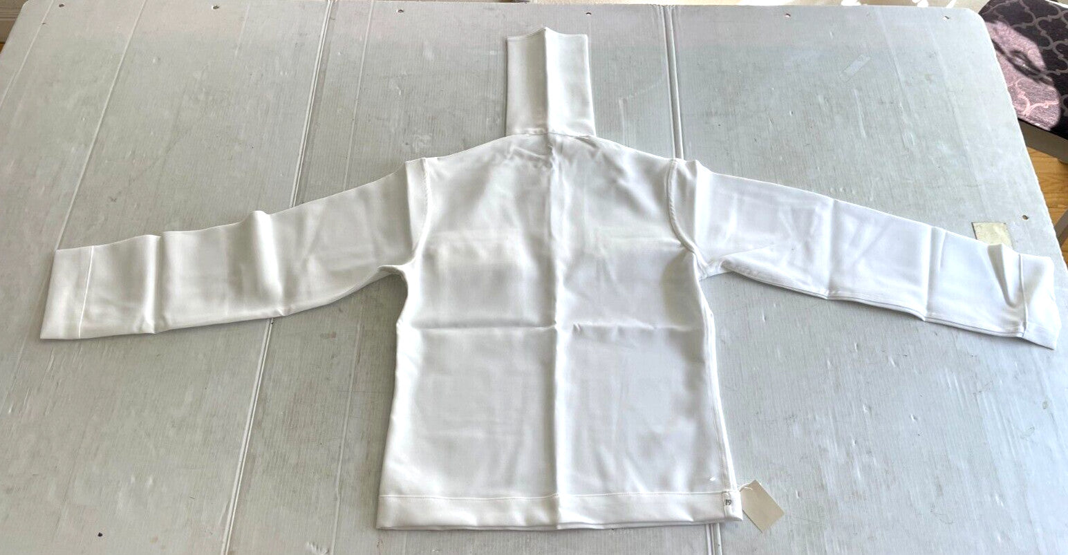 NEW GENUINE US NAVY SERVICE DRESS WHITE JUMPER MIDDY BLOUSE UNIFORM TOP (44 REG)