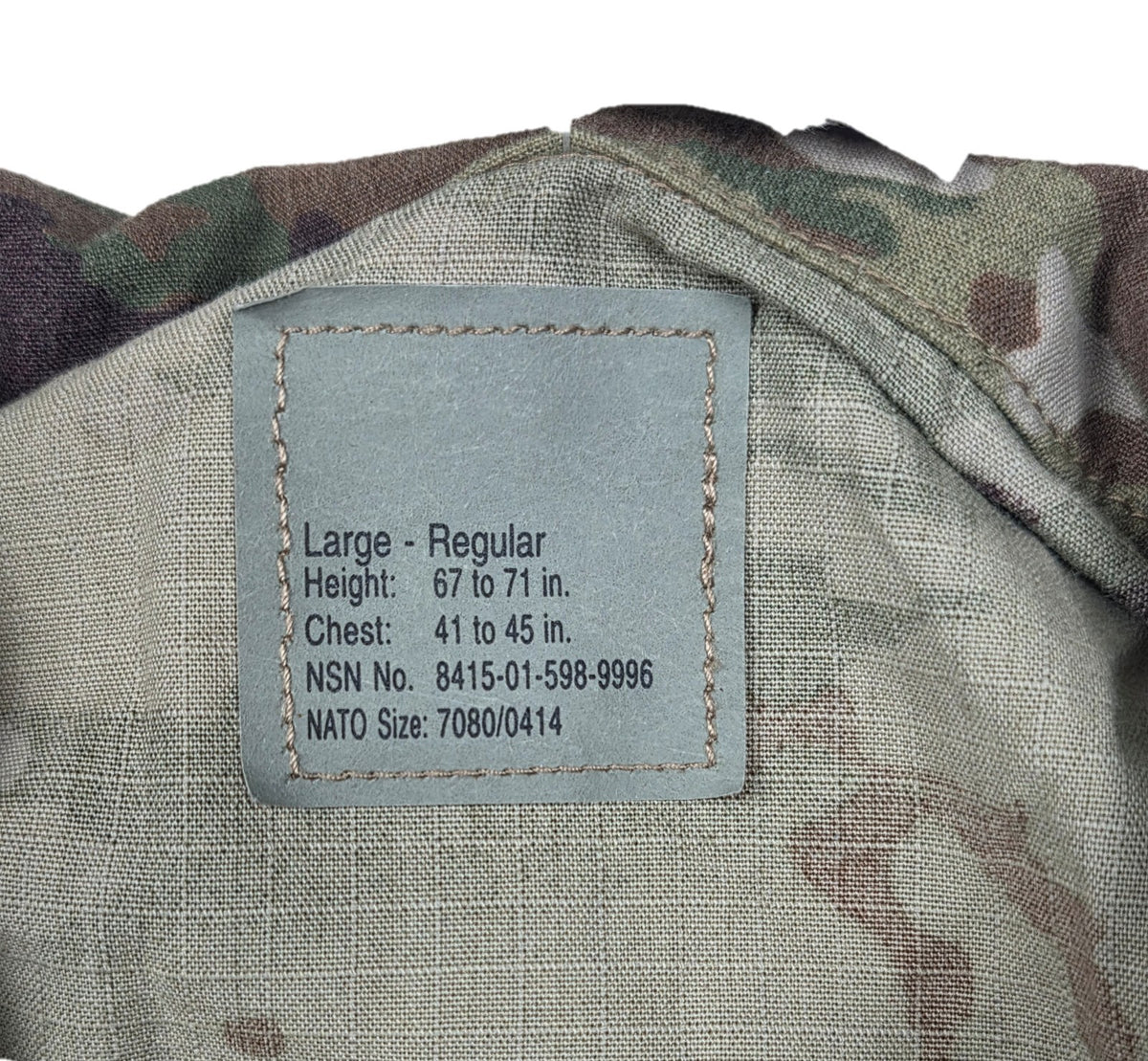 New Large Regular US Army FRACU OCP Combat Uniform Coat Flame Resistant NWT LR