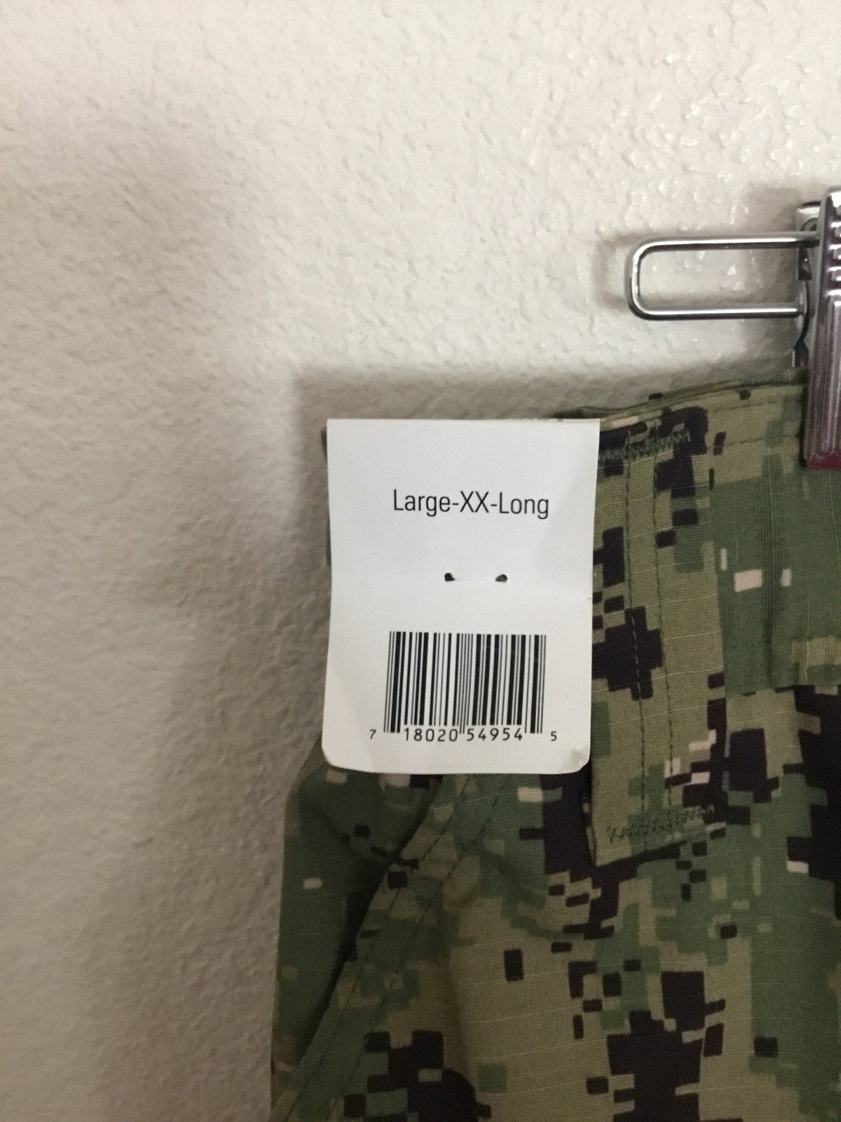 US Navy Nwu Type iii Green Digital Trousers Size Large XX Long New With Tags