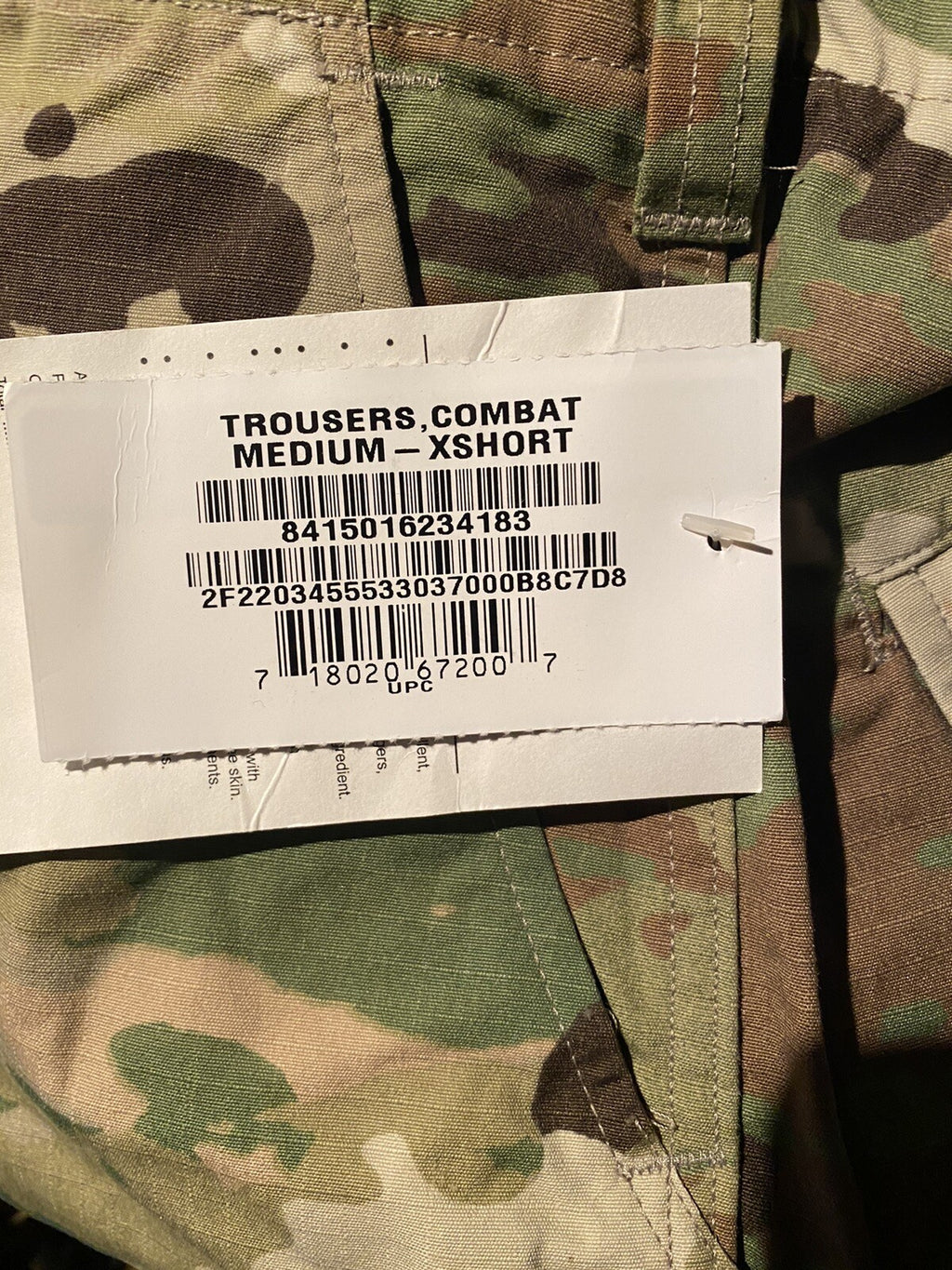 Scorpion Pattern OCP Army USAF Combat Uniform Jacket & Pants Medium X-Short New