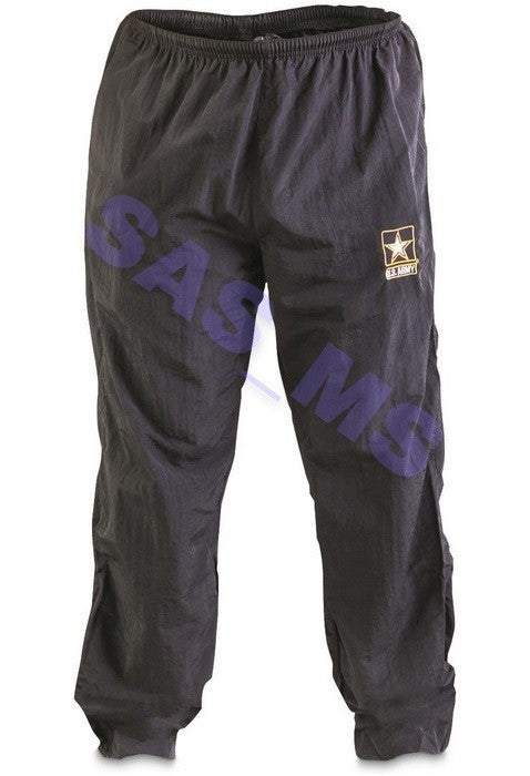 US ARMY BLACK PHYSICAL FITNESS APFU FEMALE PT PANTS LARGE REGULAR NWT