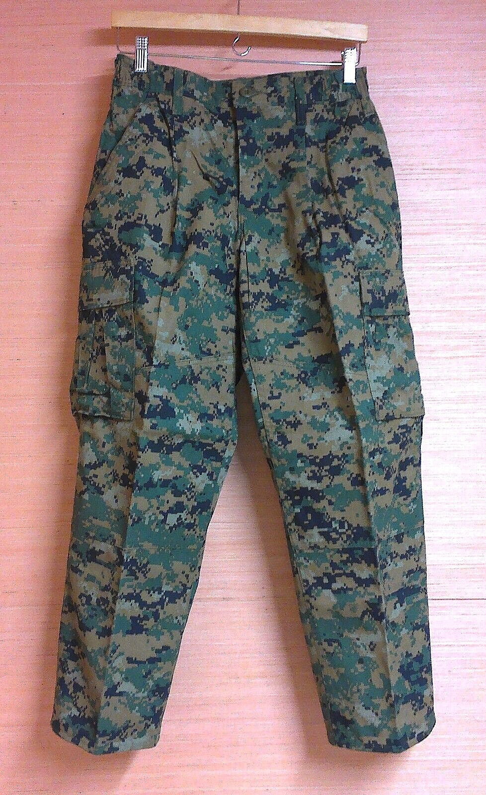 Marine Corps USMC Woodland MARPAT Camo MCCUU Combat Pants Trousers Small X-Short