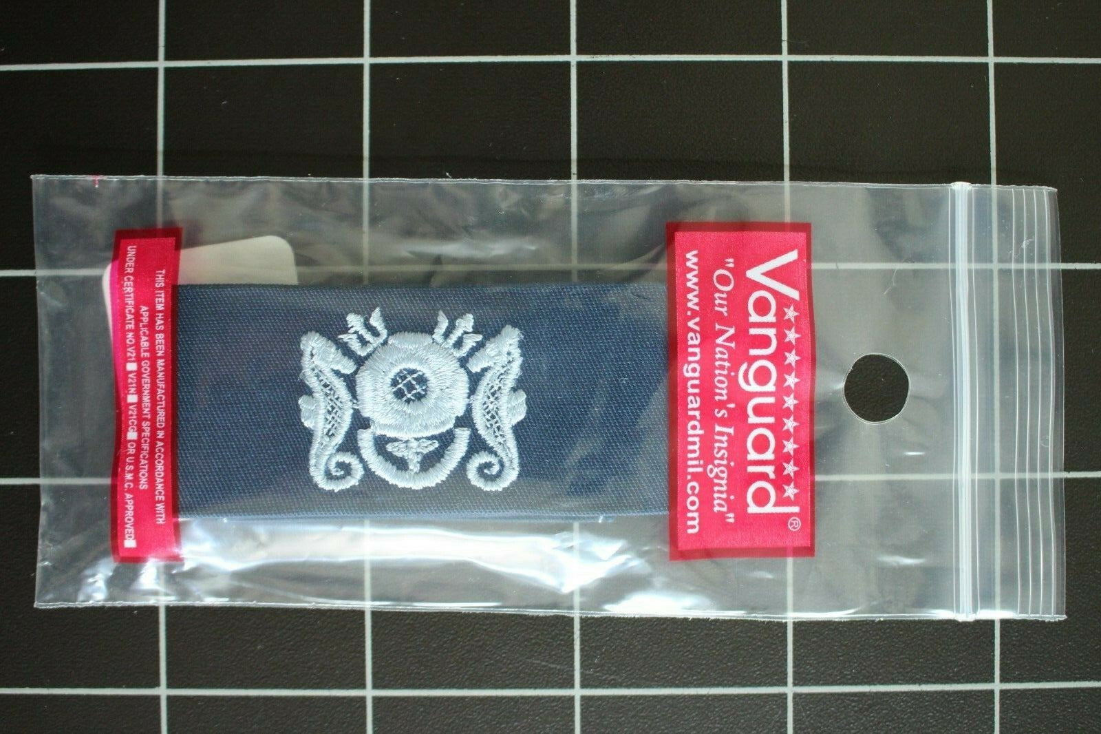 USN US NAVY BLUE COVERALL UNIFORM DIVING MED TECH SPECIALTY BADGE INSIGNIA TAPE