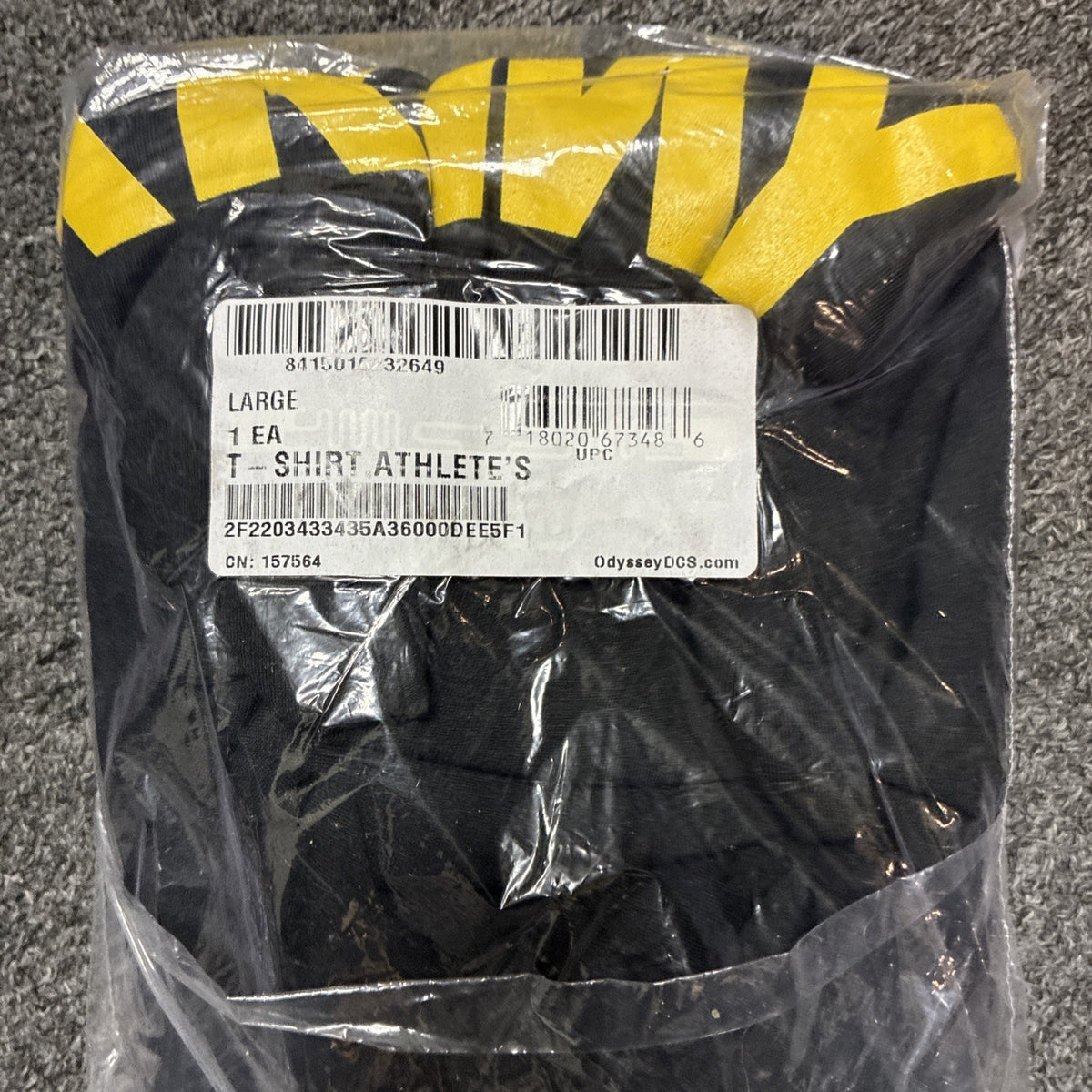 APFU Long Sleeve Shirt Large Army Black and Gold PT Physical Fitness USGI NEW