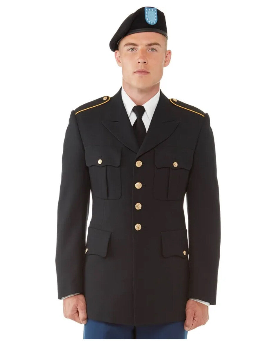 ASU Army Service Uniform Male Dress Blue Jacket Coat Enlisted JROTC Size 35-52
