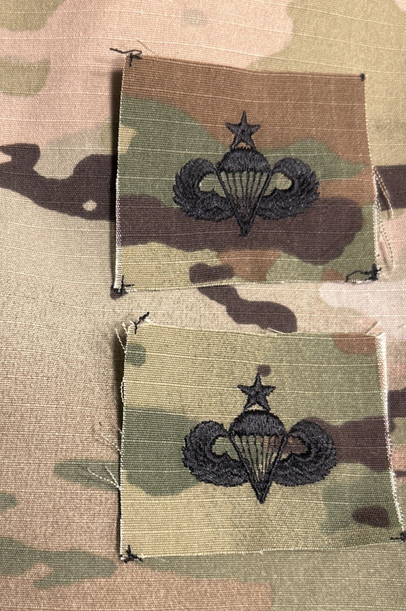 US Army Senior Parachutist Badges (2) OCP Sew-On