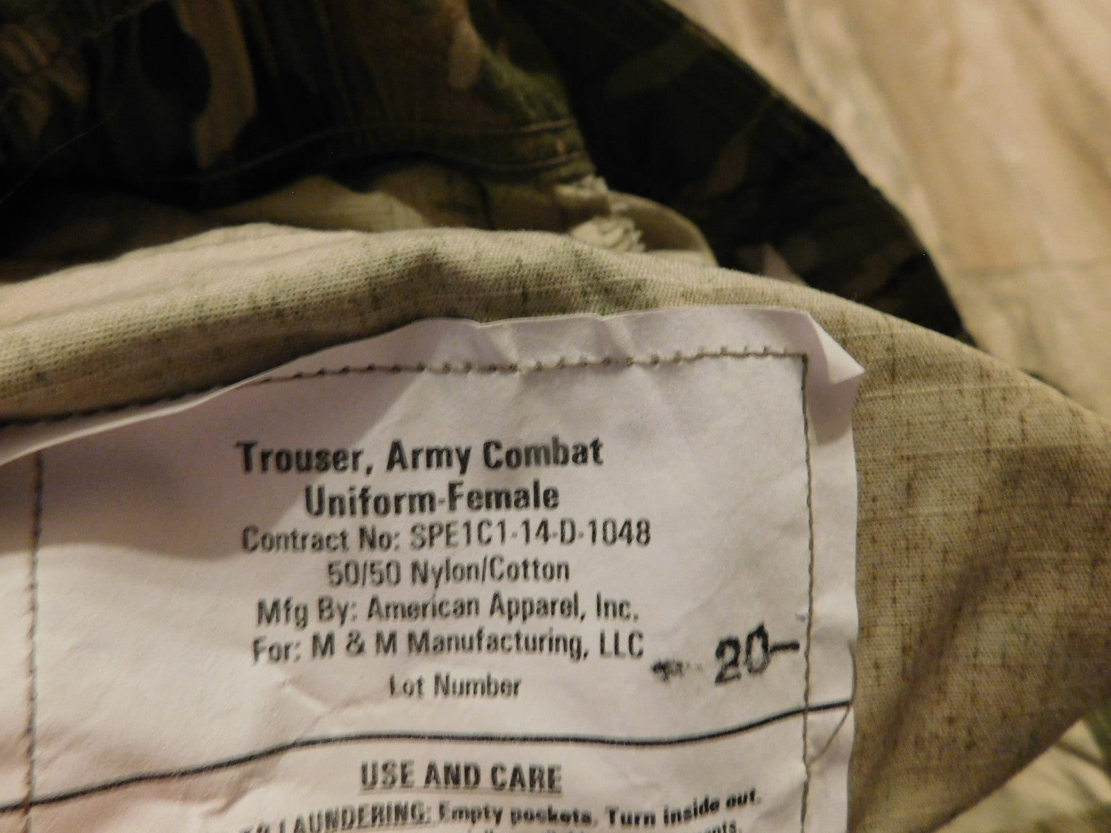 US ARMY OCP FEMALE PANTS  SIZE 31 REGULAR NEW