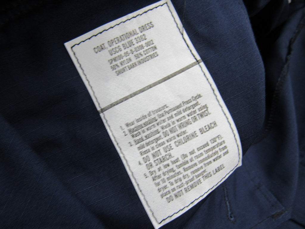 NWT USCG US Coast Guard Coat Operational Dress Uniform Blue Sz 44 Long 2005 USCG