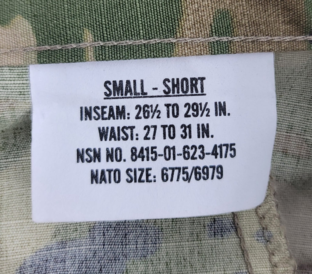 US ARMY/US Air Force New Ocp Scorpion W2 Combat Unifrom (SMALL-SHORT)