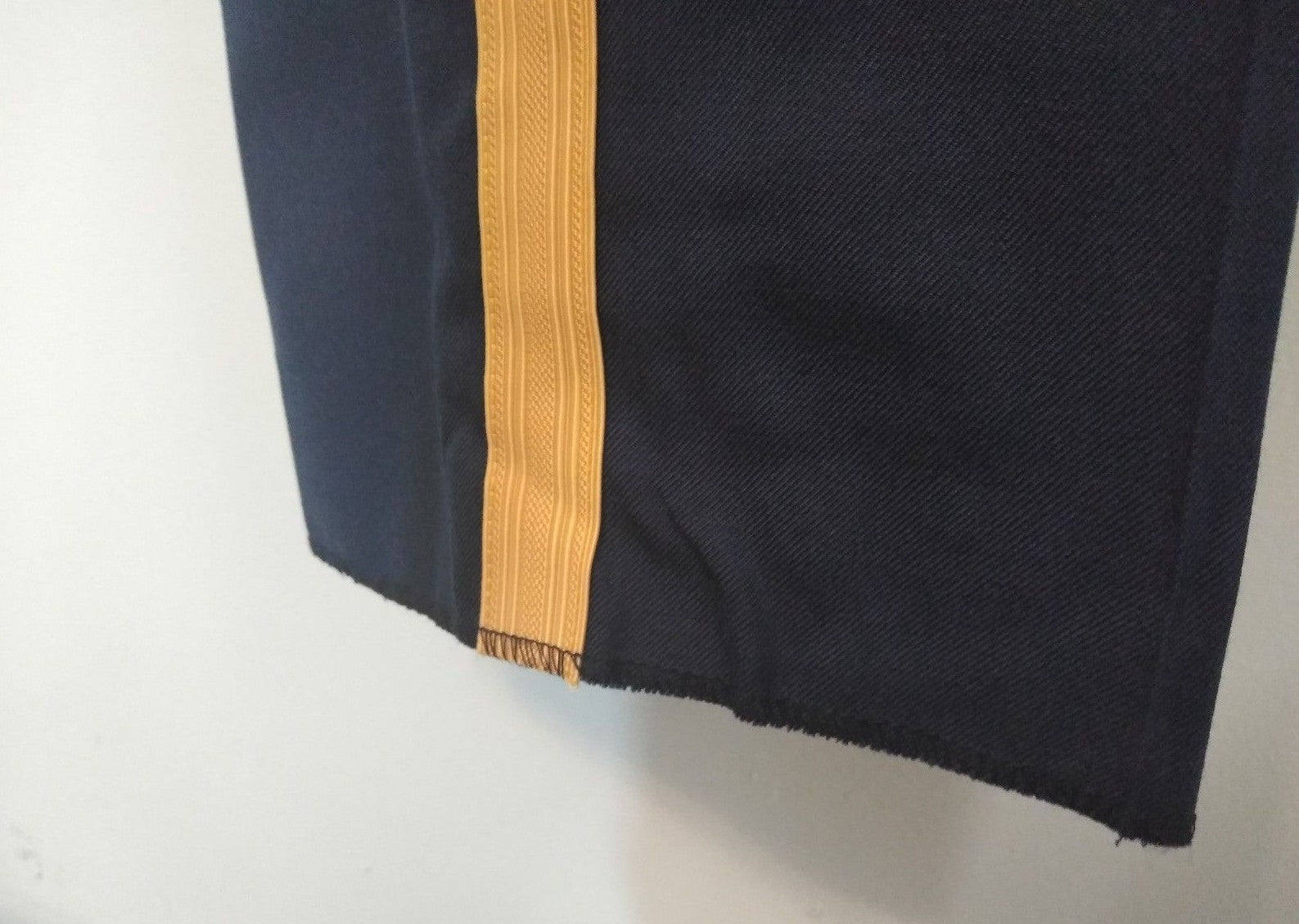 US ARMY Women's Dress Blue Uniform Pants, Trousers, Slacks Gold/Yellow Stripe