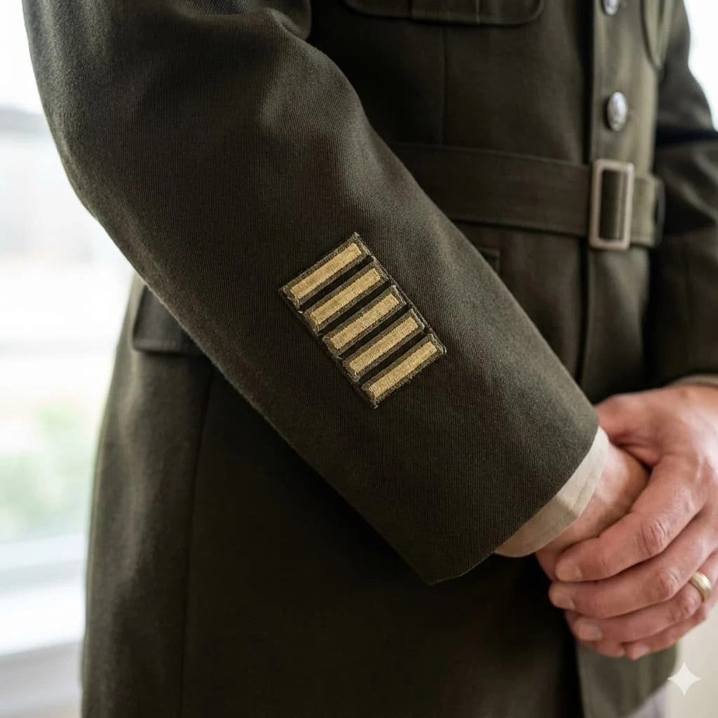 AGSU Army Green Service Uniform Overseas Service Bar Male Large Coat Size