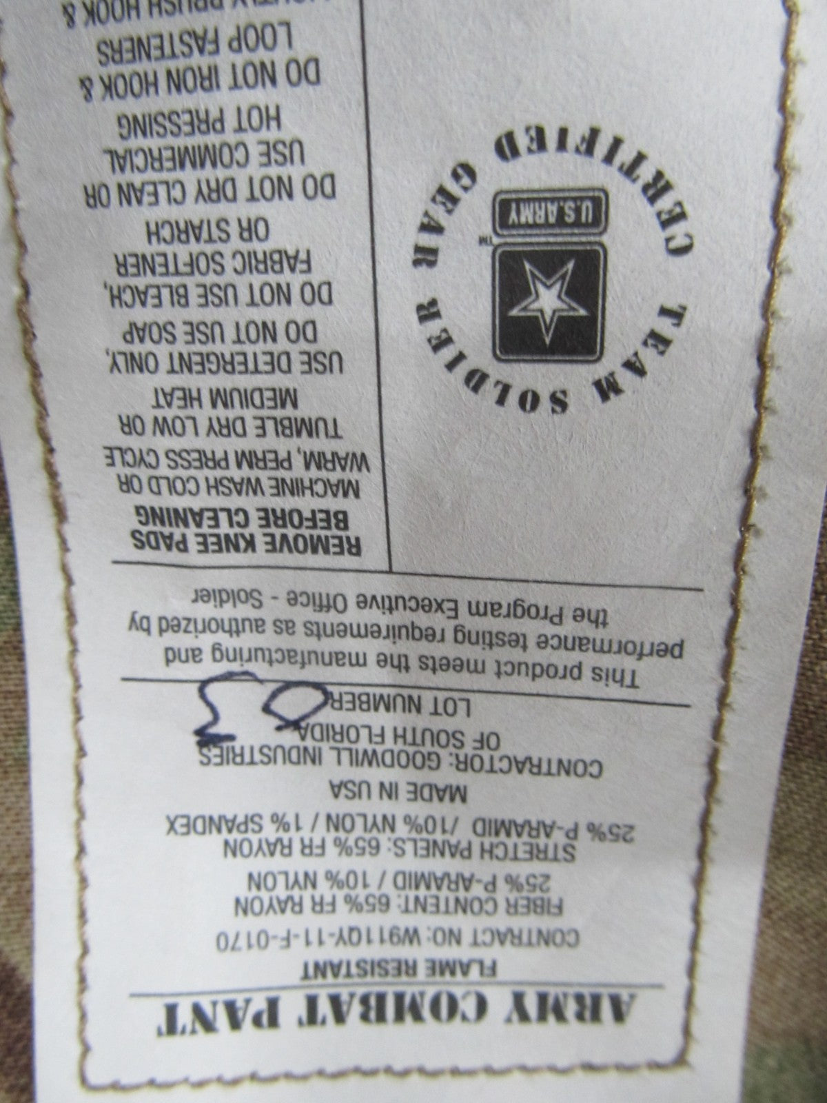 NEW- ARMY ADVANCED COMBAT PANTS W/ CRYE KNEE PAD SLOTS OCP- MED LONG