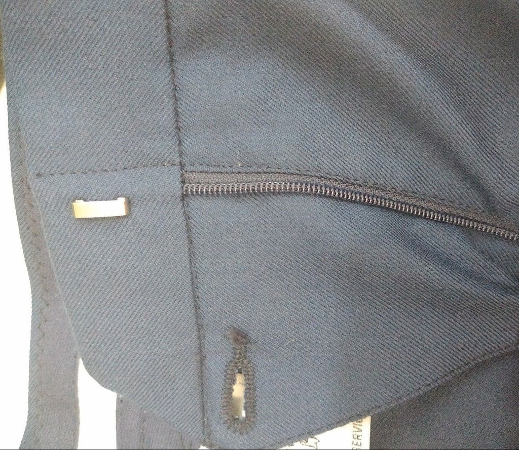 US ARMY Women's Dress Blue Uniform Pants, Trousers, Slacks Gold/Yellow Stripe