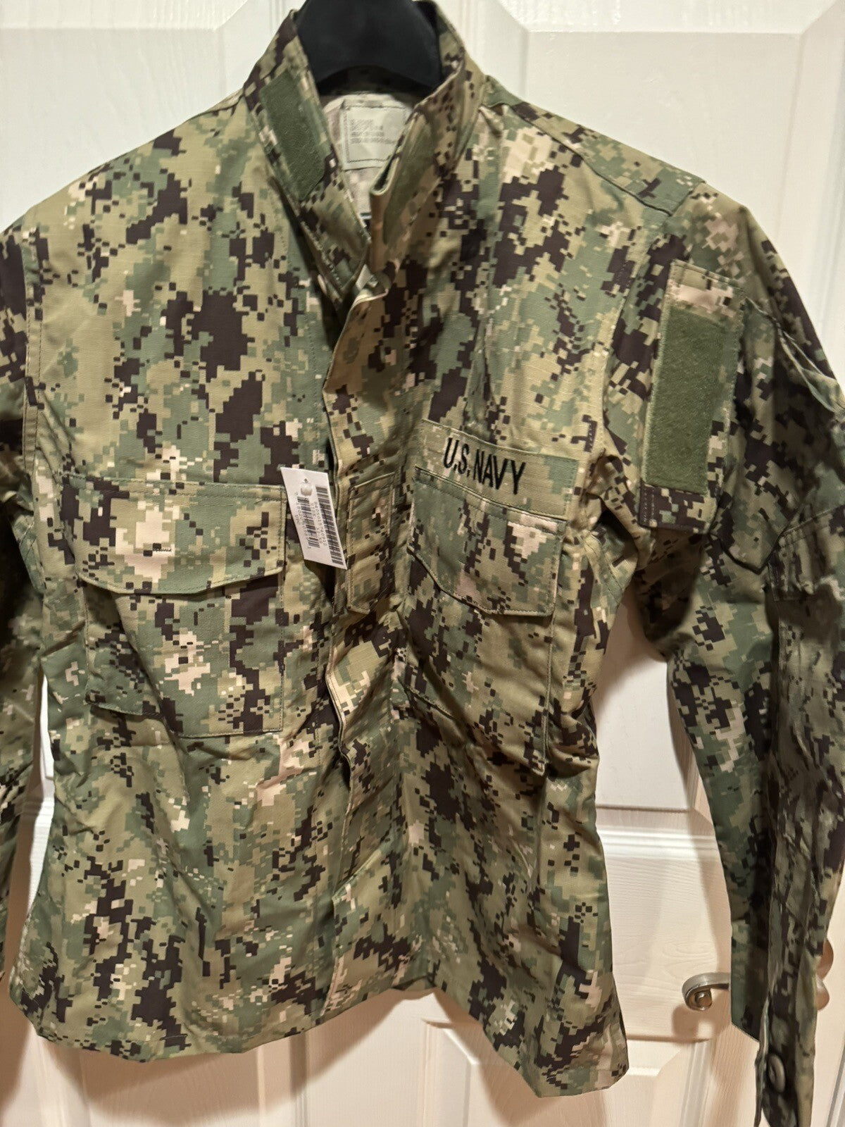 NEW US NAVY NWU TYPE III AOR2 BLOUSE SHIRT TOP SIZE 32 X-SHORT WOODLAND Uniform