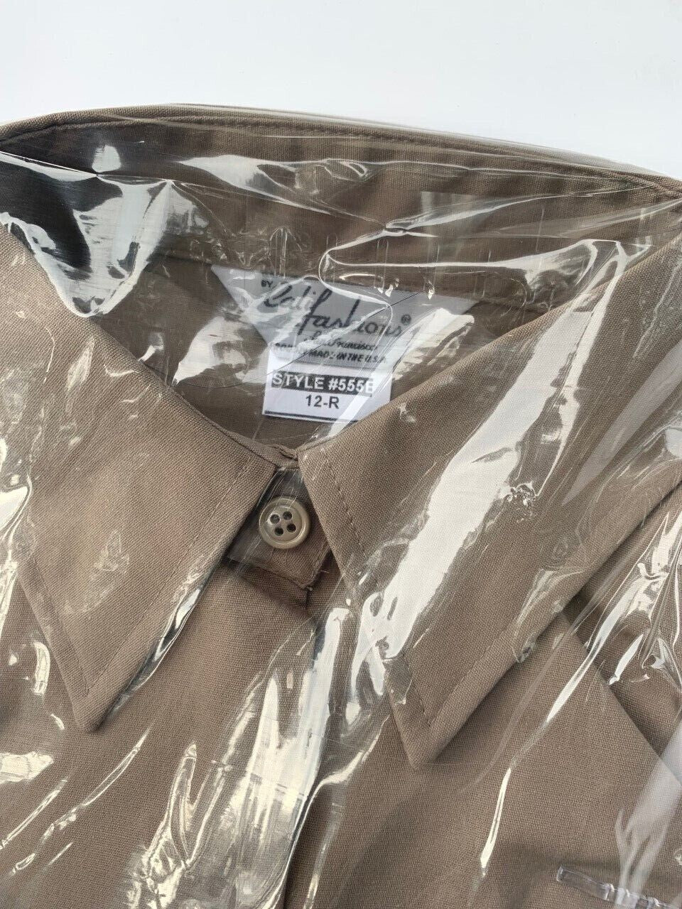 Women’s CaliFashions 555E AGSU Military Uniform OverBlouse Tan U.S. Army Shirt