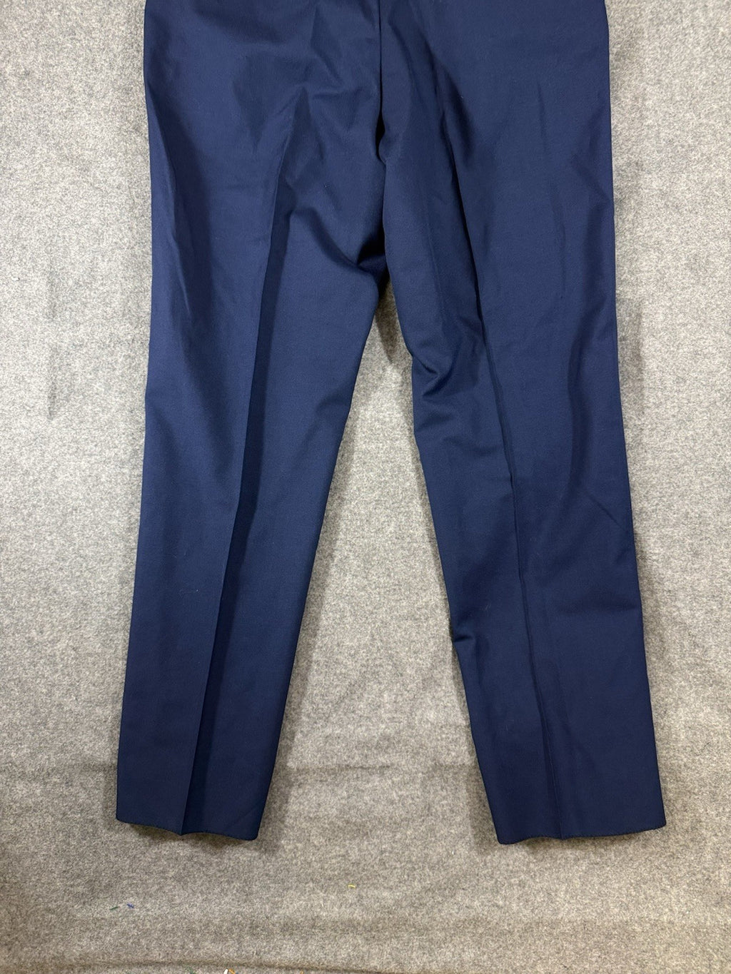 USAF Air Force Service Dress Pants Men 40 Unhemmed Blue Wool Blend Unhemmed NWOT