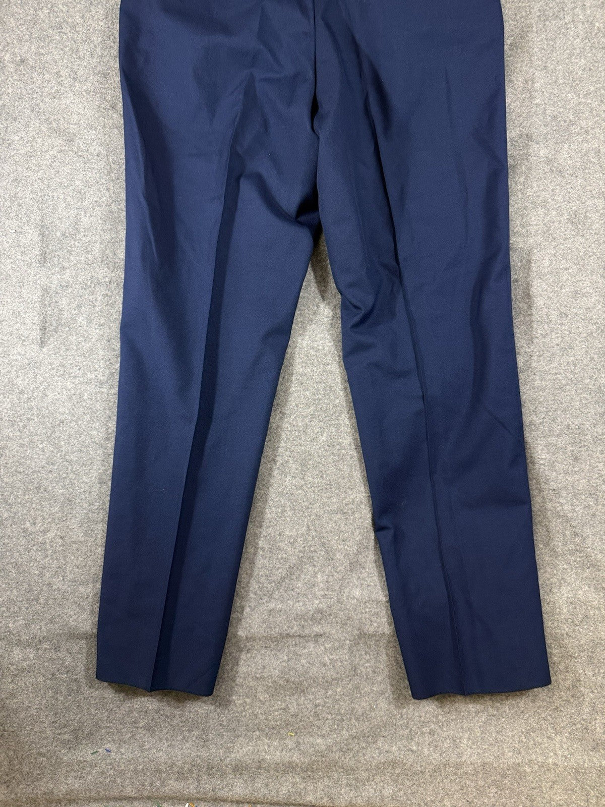USAF Air Force Service Dress Pants Men 40 Unhemmed Blue Wool Blend Unhemmed NWOT