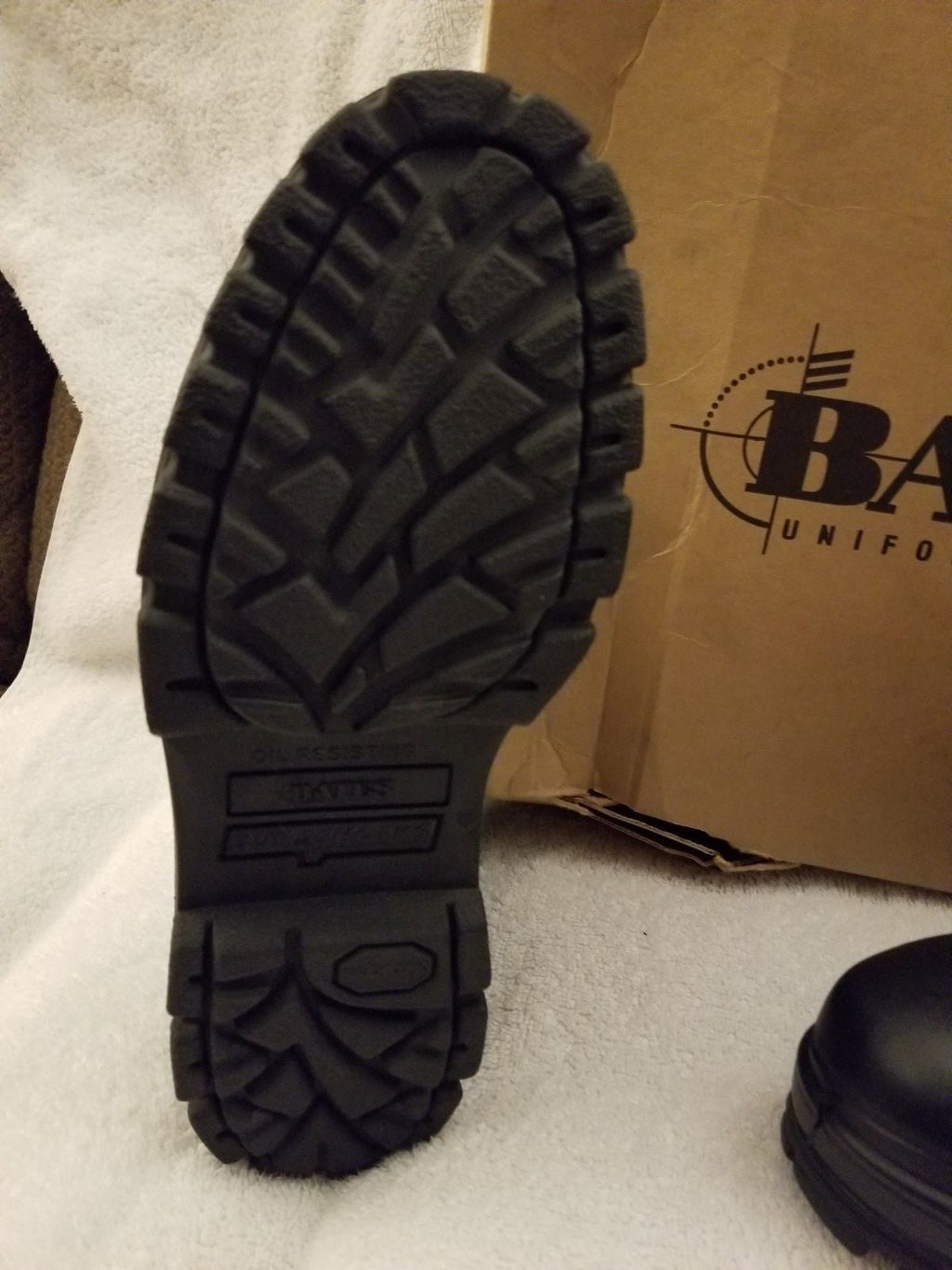 Bates Men's Navy 9 in. DuraShocks Steel Toe Combat Boots (E01621)