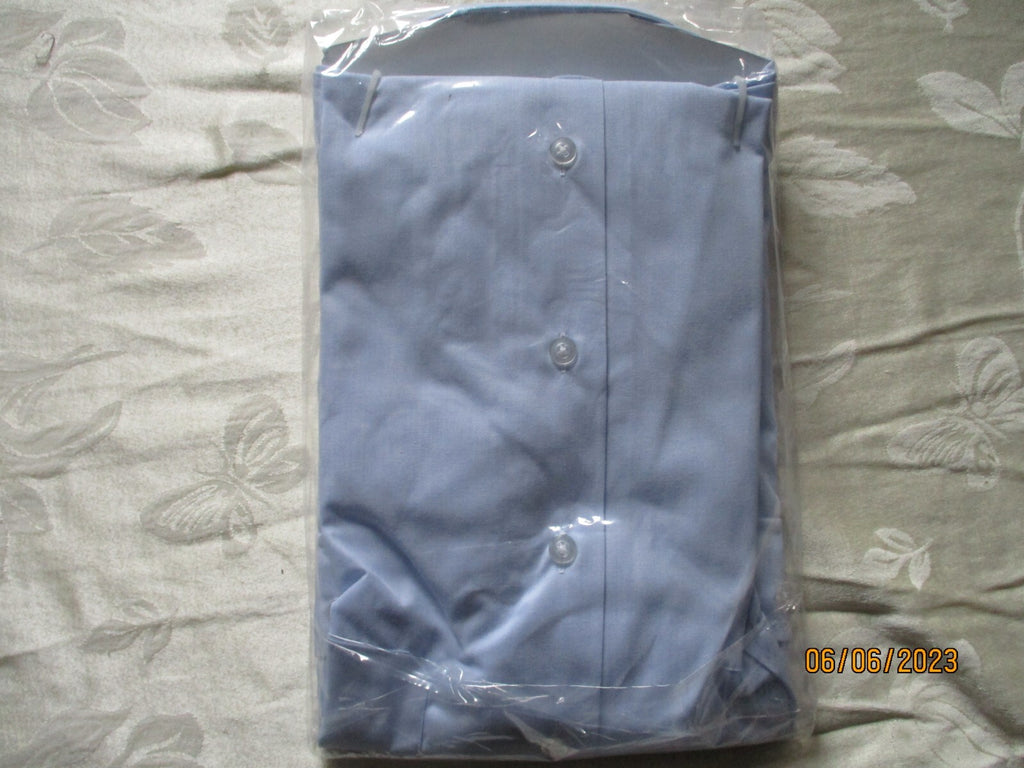 NEW/NOS - Men's Coast Guard Blue Shirt, Long Sleeve, Size 16 1/2 N X 38 Sleeve