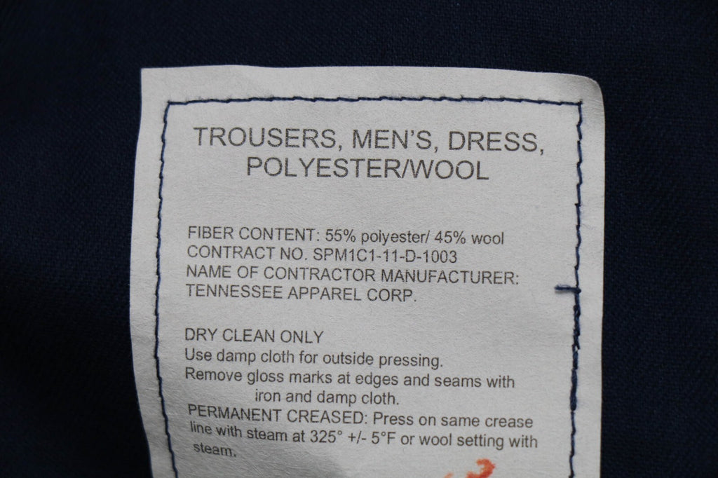 39L "C" - NEW US Army ASU Trousers Men's Dress Blue Service Trousers Pants