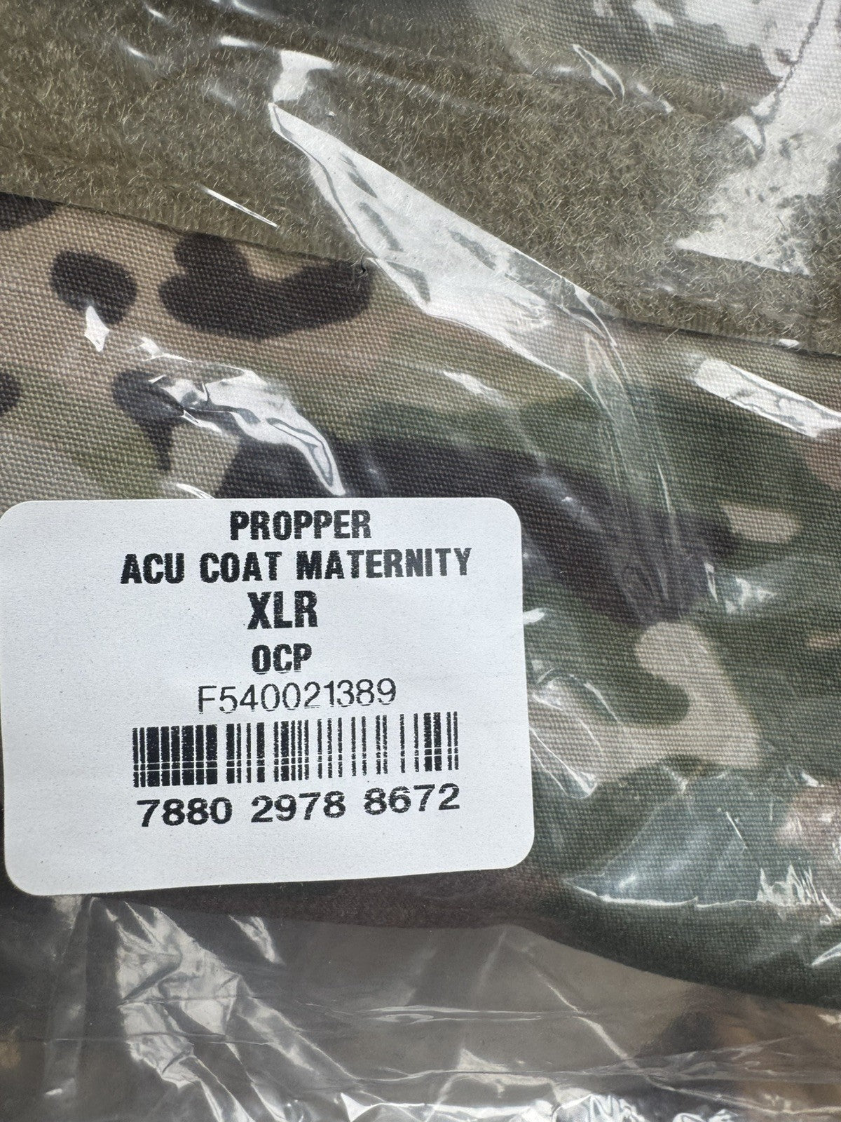 PROPPER F5400 Womens ACU Coat Maternity Sz XLR X-Large Regular OCP Multicam New