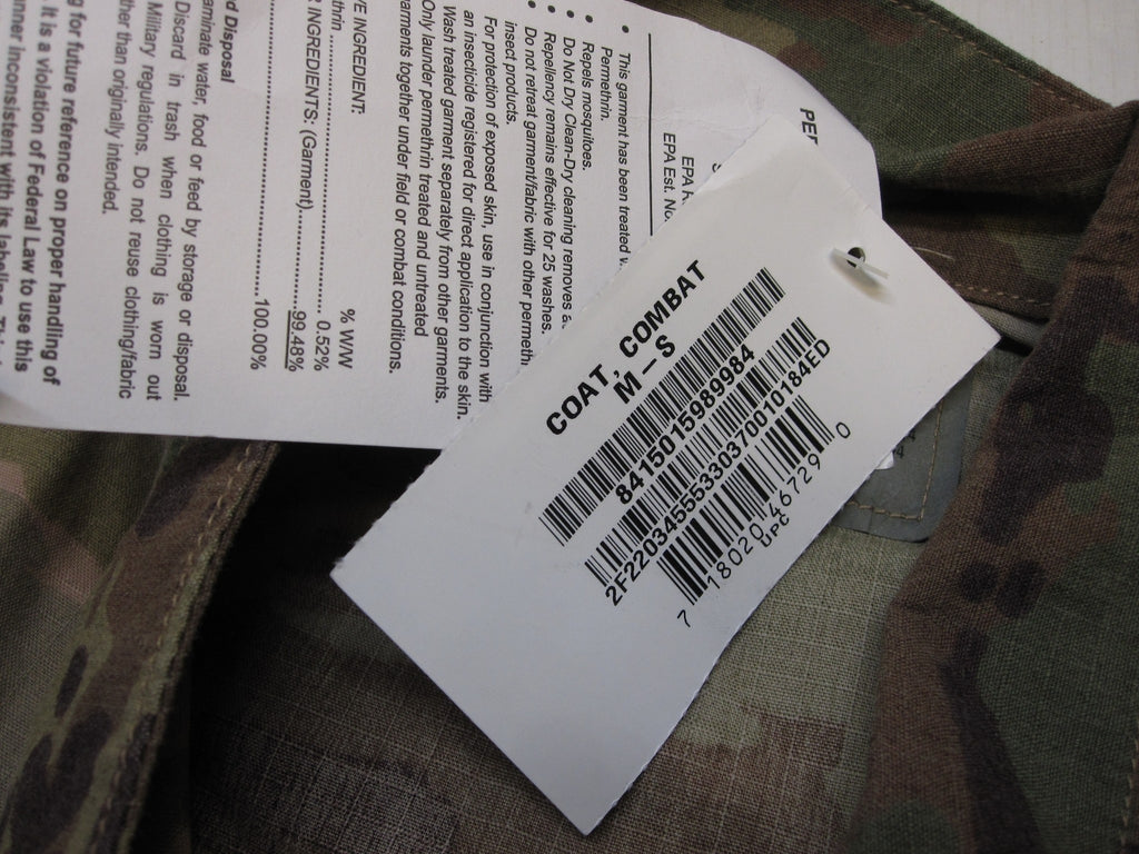 NEW ARMY OCP SCORPION W2 MULTICAM TOP MEDIUM/SHORT UNIFORM COAT FLAME RESISTANT